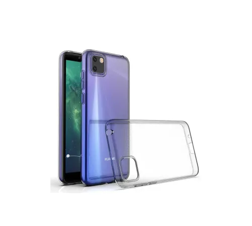 Huawei Y5P Kılıf Lüx Şeffaf Silikon - Şeffaf