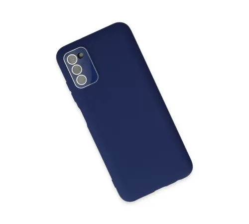 Samsung Galaxy A03S Kılıf Lansman Glass Kapak - Sky Blue