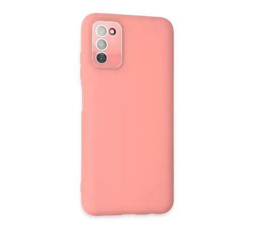 Samsung Galaxy A03S Kılıf Lansman Glass Kapak - Pembe