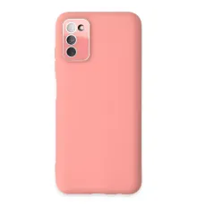 Samsung Galaxy A03S Kılıf Lansman Glass Kapak - Pembe