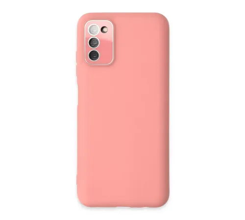 Samsung Galaxy A03S Kılıf Lansman Glass Kapak - Pembe