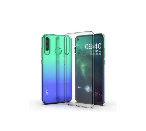 Huawei Y6P Kılıf Lüx Şeffaf Silikon - Şeffaf