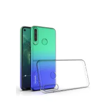 Huawei Y6P Kılıf Lüx Şeffaf Silikon - Şeffaf