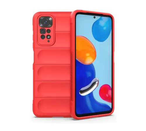 Xiaomi Redmi Note 11 Kılıf Optimum Silikon - Kırmızı