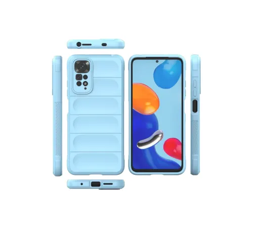 Xiaomi Redmi Note 11 Kılıf Optimum Silikon - Sky Blue
