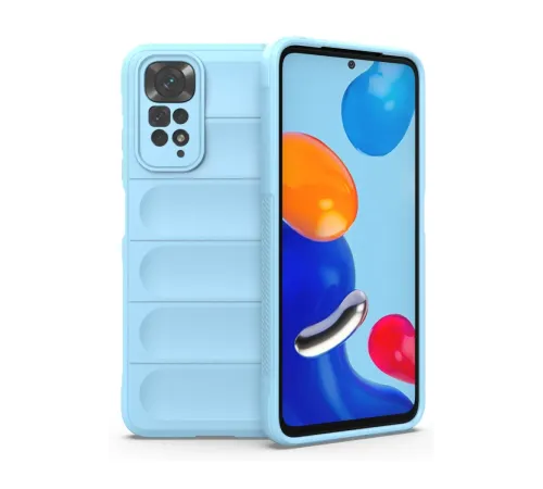 Xiaomi Redmi Note 11 Kılıf Optimum Silikon - Sky Blue