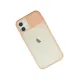 Apple iPhone 12 Kılıf Palm Buzlu Kamera Sürgülü Silikon - Pembe