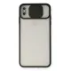 Apple iPhone XS Max Kılıf Palm Buzlu Kamera Sürgülü Silikon - Siyah