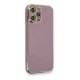 Apple iPhone 12 Pro Kılıf Volet Silikon - Mor