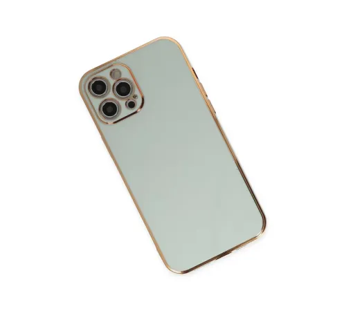 Apple iPhone 12 Pro Kılıf Volet Silikon - Açık Yeşil