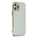 Apple iPhone 12 Pro Kılıf Volet Silikon - Açık Yeşil