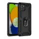Samsung Galaxy A03 Kılıf Sofya Yüzüklü Silikon Kapak - Siyah