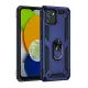 Samsung Galaxy A03 Kılıf Sofya Yüzüklü Silikon Kapak - Lacivert