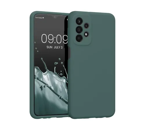 Samsung Galaxy A23 4G Kılıf First Silikon - Koyu Yeşil