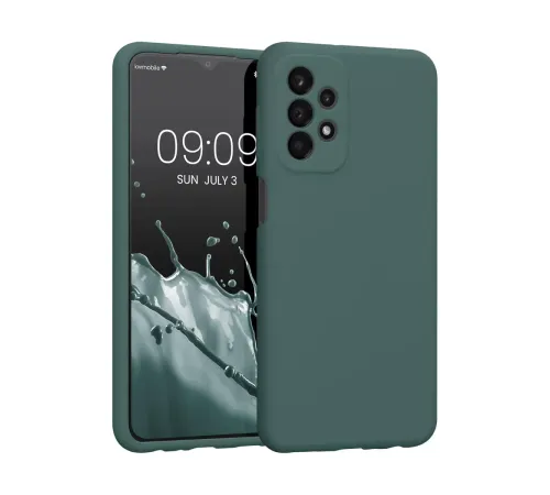 Samsung Galaxy A23 4G Kılıf First Silikon - Koyu Yeşil