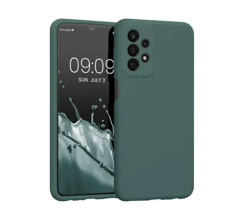 Samsung Galaxy A23 4G Kılıf First Silikon - Koyu Yeşil
