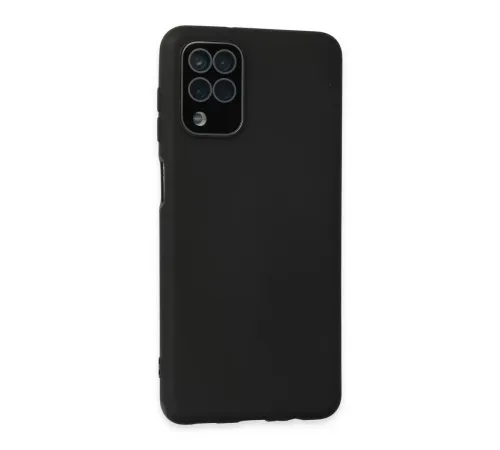 Samsung Galaxy A22 Kılıf Lansman Glass Kapak - Siyah