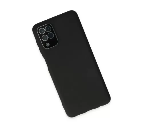 Samsung Galaxy A22 Kılıf Lansman Glass Kapak - Siyah