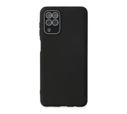 Samsung Galaxy A22 Kılıf Lansman Glass Kapak - Siyah