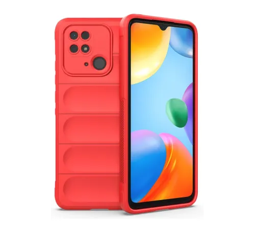 Xiaomi Redmi 10C Kılıf Optimum Silikon - Kırmızı