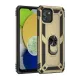 Samsung Galaxy A03 Kılıf Sofya Yüzüklü Silikon Kapak - Gold