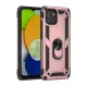 Samsung Galaxy A03 Kılıf Sofya Yüzüklü Silikon Kapak - Rose