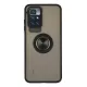 Xiaomi Redmi 10 2022 Kılıf Montreal Yüzüklü Silikon Kapak - Siyah