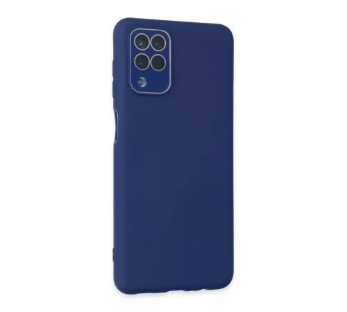 Samsung Galaxy A22 Kılıf Lansman Glass Kapak - Sky Blue