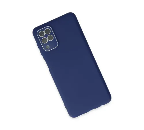 Samsung Galaxy A22 Kılıf Lansman Glass Kapak - Sky Blue