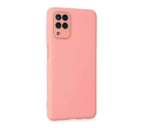Samsung Galaxy A22 Kılıf Lansman Glass Kapak - Pembe