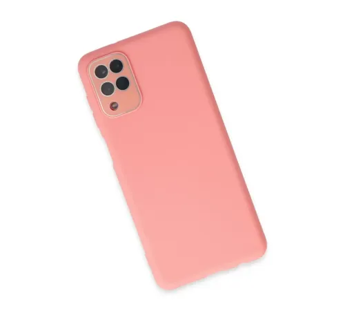 Samsung Galaxy A22 Kılıf Lansman Glass Kapak - Pembe