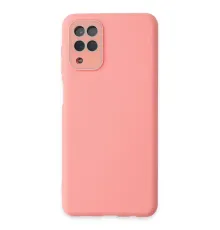 Samsung Galaxy A22 Kılıf Lansman Glass Kapak - Pembe