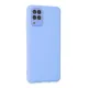 Samsung Galaxy A22 Kılıf Lansman Glass Kapak - Mavi