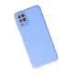 Samsung Galaxy A22 Kılıf Lansman Glass Kapak - Mavi