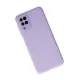 Samsung Galaxy A22 Kılıf Lansman Glass Kapak - Lila