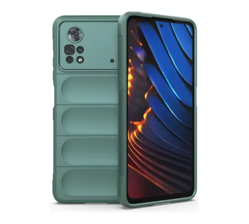 Xiaomi Poco X4 Pro 5G Kılıf Optimum Silikon - Koyu Yeşil
