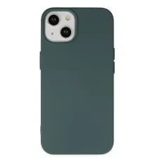 Apple iPhone 14 Kılıf Nano içi Kadife Silikon - Koyu Yeşil