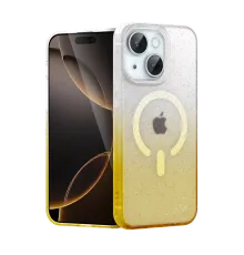 Apple iPhone 15 Plus Pummel Shiny Magsafe Kapak - Gold