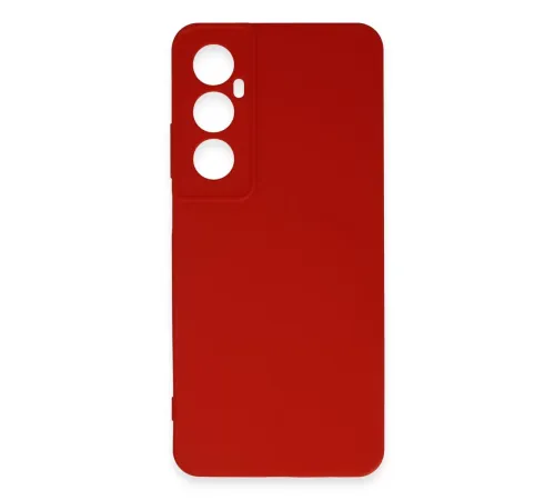 Realme C65 Kılıf First Silikon - Kırmızı