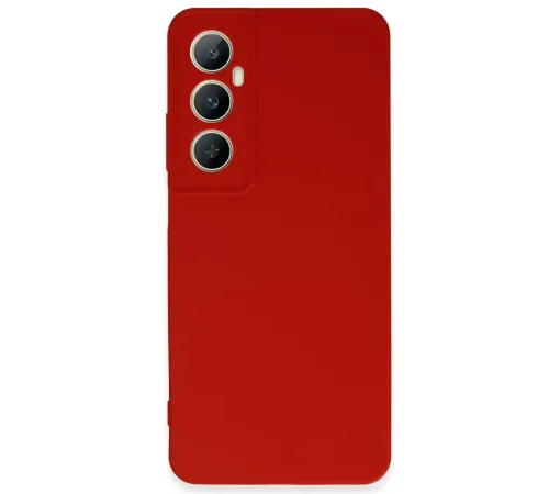 Realme C65 Kılıf First Silikon - Kırmızı