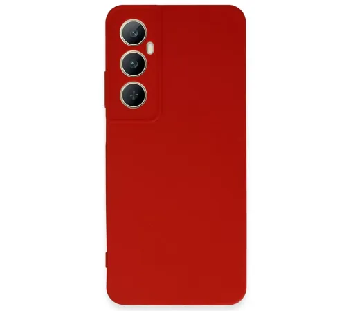 Realme C65 Kılıf First Silikon - Kırmızı