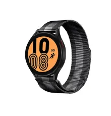 Watch 20mm Metal Mıknatıslı Kordon - Siyah-Beyaz