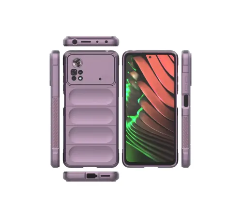 Xiaomi Poco X4 Pro 5G Kılıf Optimum Silikon - Mor