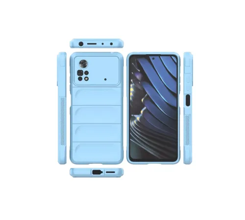 Xiaomi Poco X4 Pro 5G Kılıf Optimum Silikon - Sky Blue