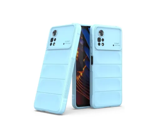 Xiaomi Poco X4 Pro 5G Kılıf Optimum Silikon - Sky Blue