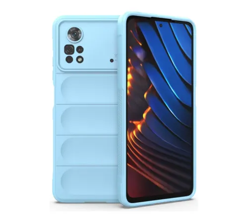 Xiaomi Poco X4 Pro 5G Kılıf Optimum Silikon - Sky Blue