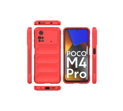 Xiaomi Poco M4 Pro 4G Kılıf Optimum Silikon - Kırmızı