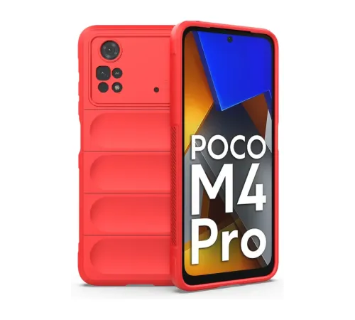 Xiaomi Poco M4 Pro 4G Kılıf Optimum Silikon - Kırmızı