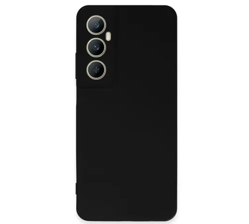 Realme C65 Kılıf First Silikon - Siyah