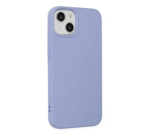 Apple iPhone 14 Plus Kılıf Nano içi Kadife Silikon - Lila